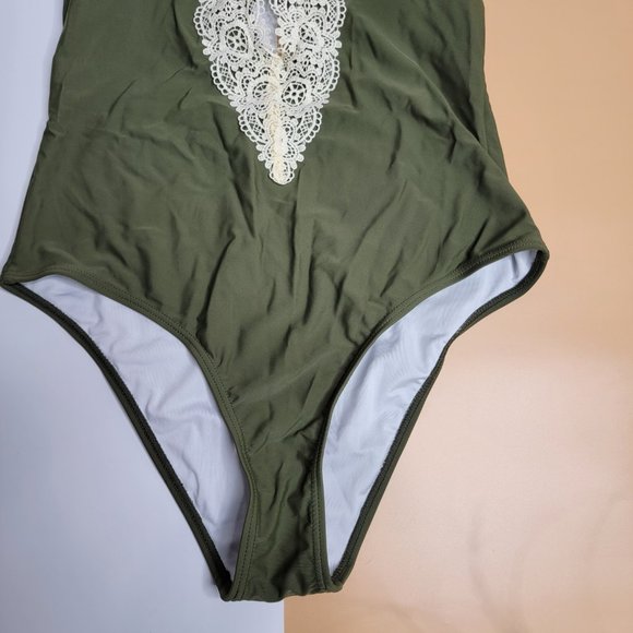 CUPSHE Women’s Ladies Vintage Lace Bikini Sets Beach Swimwear size L NWT - Picture 5 of 12